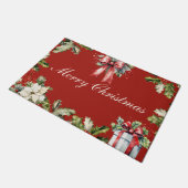 Frohe Weihnachtsgrün  Fußmatte (Schrägansicht)