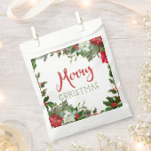 Frohe Weihnachtsgrün Geschenktütchen (Ausgeschnitten)