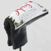 Frohe Weihnachtsgrün Golf Headcover (3/4 Vorderseite)