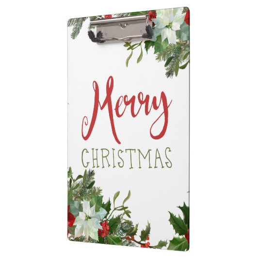 Frohe Weihnachtsgrün Klemmbrett (Links)