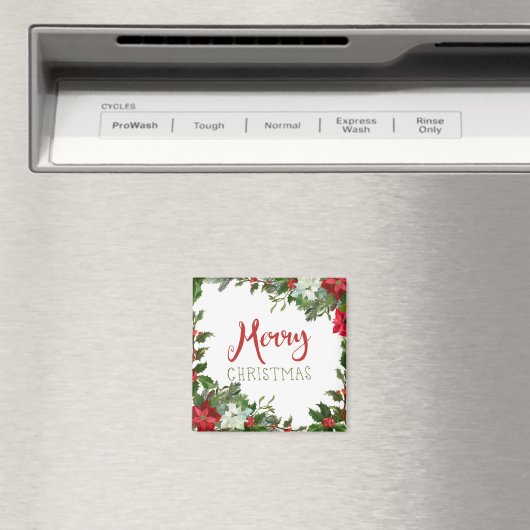 Frohe Weihnachtsgrün Magnet (In Situ (Geschirrspüler))