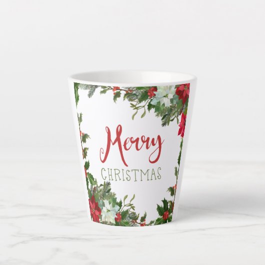 Frohe Weihnachtsgrün Milchtasse (Vorderseite)