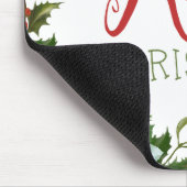 Frohe Weihnachtsgrün Mousepad (Ecke)