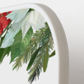 Frohe Weihnachtsgrün Pickleball Schläger (Linke Seite)