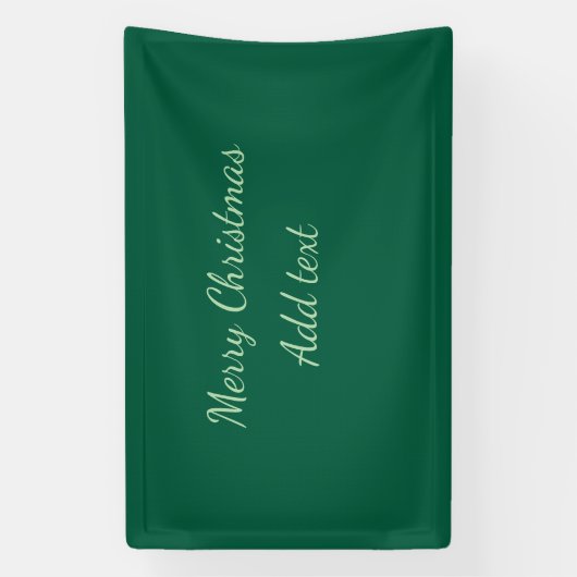 Frohe Weihnachtsgrün schlichte Solo-Hintergrund Ur Banner (Vertikal)