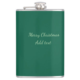 Frohe Weihnachtsgrün schlichte Solo-Hintergrund Ur Flachmann