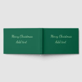 Frohe Weihnachtsgrün schlichte Solo-Hintergrund Ur Gästebuch (Voll)