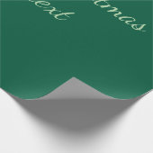 Frohe Weihnachtsgrün schlichte Solo-Hintergrund Ur Geschenkpapier (Ecke)