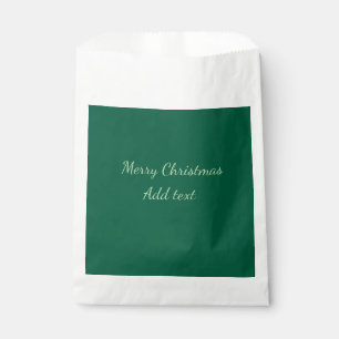 Frohe Weihnachtsgrün schlichte Solo-Hintergrund Ur Geschenktütchen