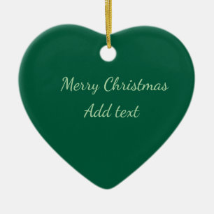 Frohe Weihnachtsgrün schlichte Solo-Hintergrund Ur Keramik Ornament