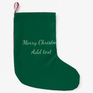 Frohe Weihnachtsgrün schlichte Solo-Hintergrund Ur Kleiner Weihnachtsstrumpf