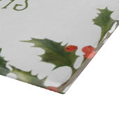 Frohe Weihnachtsgrün Schneidebrett (Ecke)