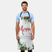 Frohe Weihnachtsgrün Schürze (Getragen)