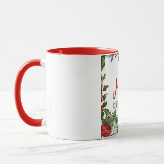 Frohe Weihnachtsgrün Tasse (Links)
