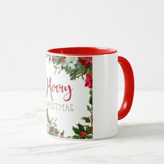 Frohe Weihnachtsgrün Tasse (VorderseiteRechts)