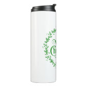 Frohe Weihnachtsgrün Thermosbecher (Nach links gedreht)