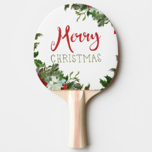 Frohe Weihnachtsgrün Tischtennis Schläger