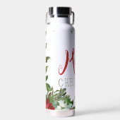 Frohe Weihnachtsgrün Trinkflasche (Vorne)