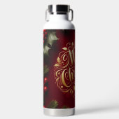 Frohe Weihnachtsgrün Trinkflasche (Vorderseite)