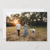 Frohe Weihnachtsgrün- und Beerenhausdesign Feiertagskarte (Rückseite)