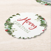 Frohe Weihnachtsgrün Untersetzer (angewinkelt)