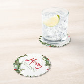 Frohe Weihnachtsgrün Untersetzer (Vor Ort)