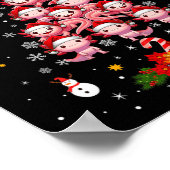 Frohe Weihnachtsgruppe Santa Axolotls als Weihnach Poster (Ecke)