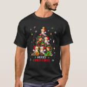 Frohe Weihnachtsgruppe Santa Elf Cockatiels As Xma T-Shirt (Vorderseite)