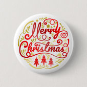 Frohe Weihnachtsgrüße - Button 1 (Vorderseite)