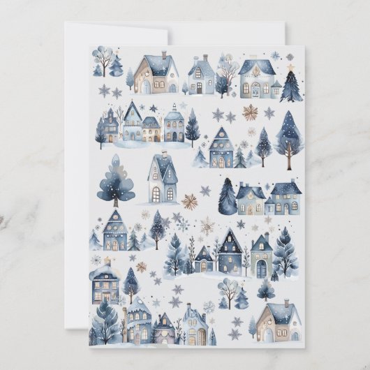 Frohe Weihnachtsgrüße Einladung (Rückseite)