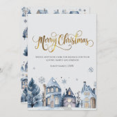 Frohe Weihnachtsgrüße Einladung (Vorne/Hinten)