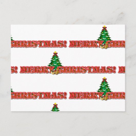 Frohe Weihnachtsgrüße / Einladungstag Postkarte (Vorderseite)