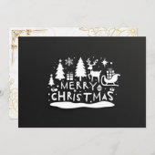 Frohe Weihnachtsgrüße Feiertagskarte (Vorne/Hinten)