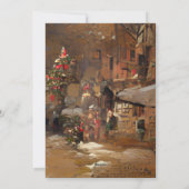 Frohe Weihnachtsgrüße Feiertagskarte (Rückseite)