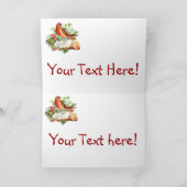 Frohe Weihnachtsgrüße Feiertagskarte (Innenseite)