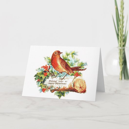 Frohe Weihnachtsgrüße Feiertagskarte (Vorderseite)