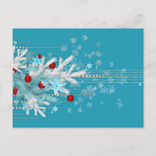 Frohe Weihnachtsgrüße Feiertagspostkarte