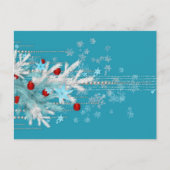 Frohe Weihnachtsgrüße Feiertagspostkarte (Vorderseite)