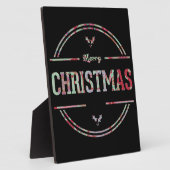 Frohe Weihnachtsgrüße Fotoplatte (Seite)