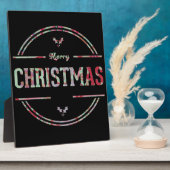 Frohe Weihnachtsgrüße Fotoplatte (Seite)