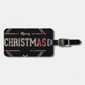Frohe Weihnachtsgrüße Gepäckanhänger (Vorderseite horizontal)