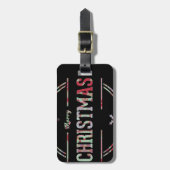 Frohe Weihnachtsgrüße Gepäckanhänger (Vorderseite vertikal)
