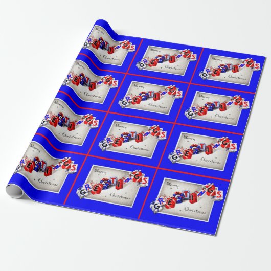 Frohe Weihnachtsgrüße Geschenkpapier (Ungerollt)