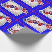 Frohe Weihnachtsgrüße Geschenkpapier (Ecke)