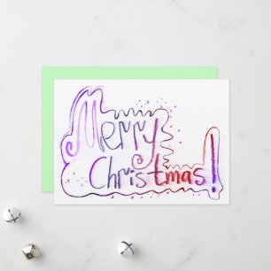 Frohe Weihnachtsgrüße Handlettering Feiertagskarte