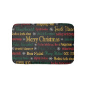 Frohe Weihnachtsgrüße in einer anderen Sprache | Badematte (Vorderseite)