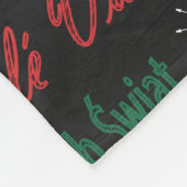 Frohe Weihnachtsgrüße in einer anderen Sprache | Fleecedecke (Ecke)