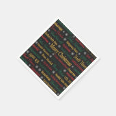 Frohe Weihnachtsgrüße in einer anderen Sprache | Serviette (Ecke)