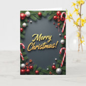 Frohe Weihnachtsgrüße Karte (Gelbe Blume)