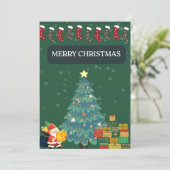 Frohe Weihnachtsgrüße Karte (Stehend Vorderseite)